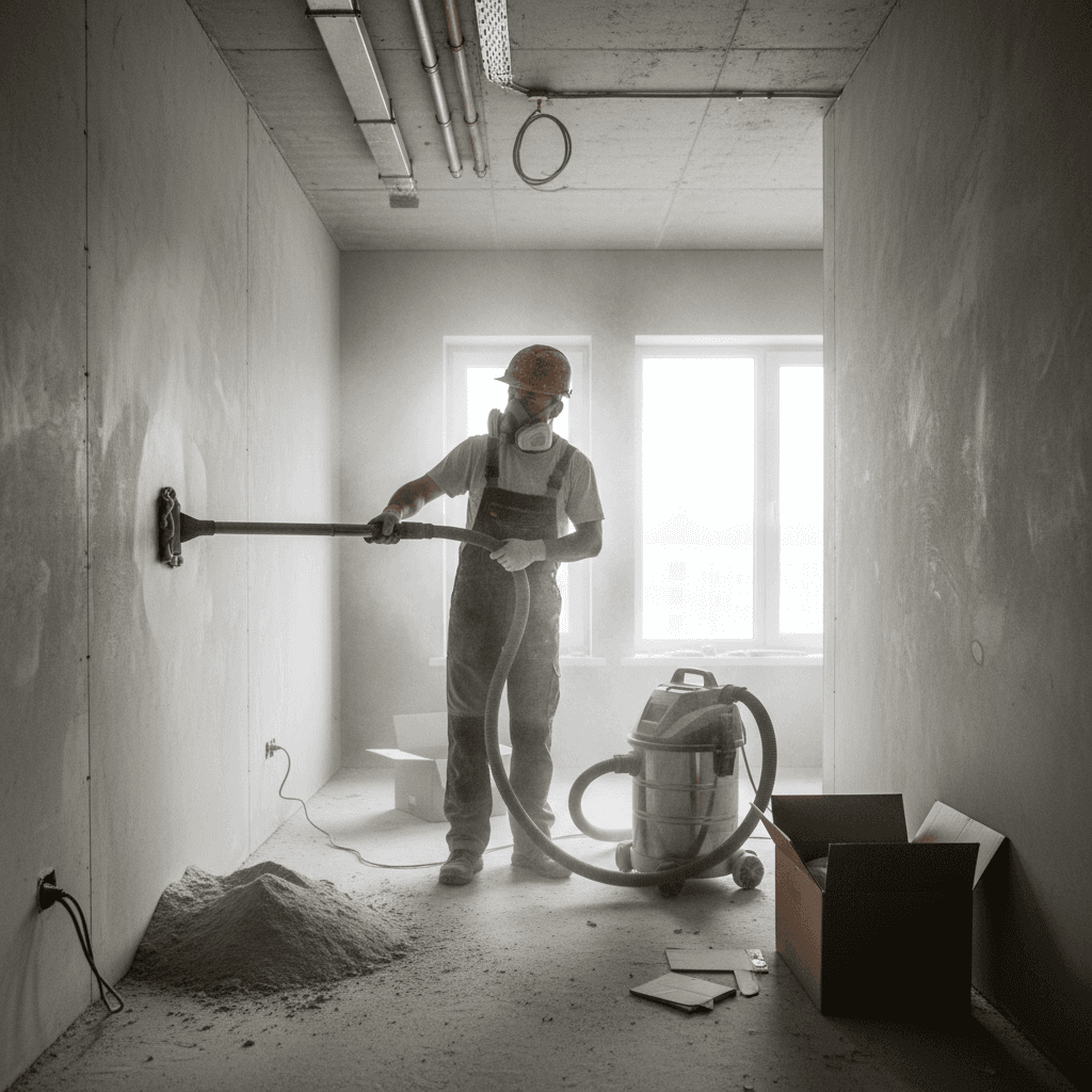 Post-construction cleaning work